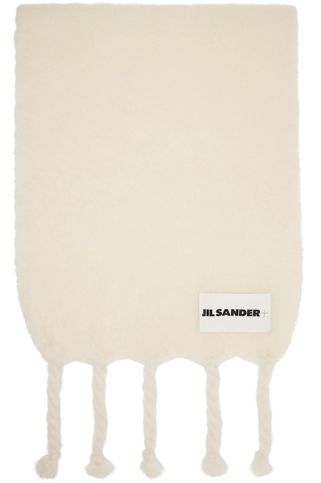 Широкий шарф из шерстяной смеси Jil Sander, белый
Широкий шарф из шерстяной смеси Jil Sander, белый