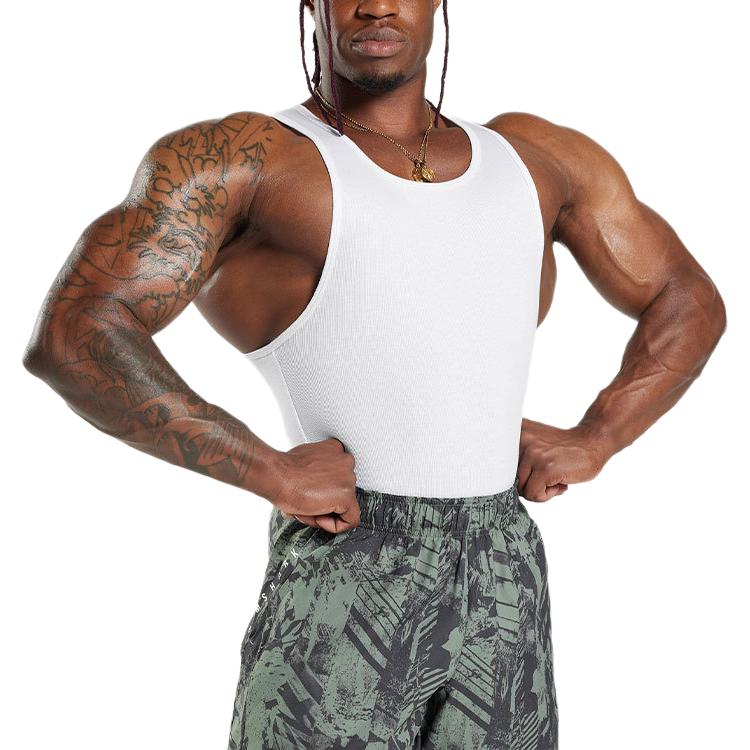 Ребристый топ 1 шт Футболка мужская белая GYMSHARK
Ребристый топ 1 шт Футболка мужская белая GYMSHARK