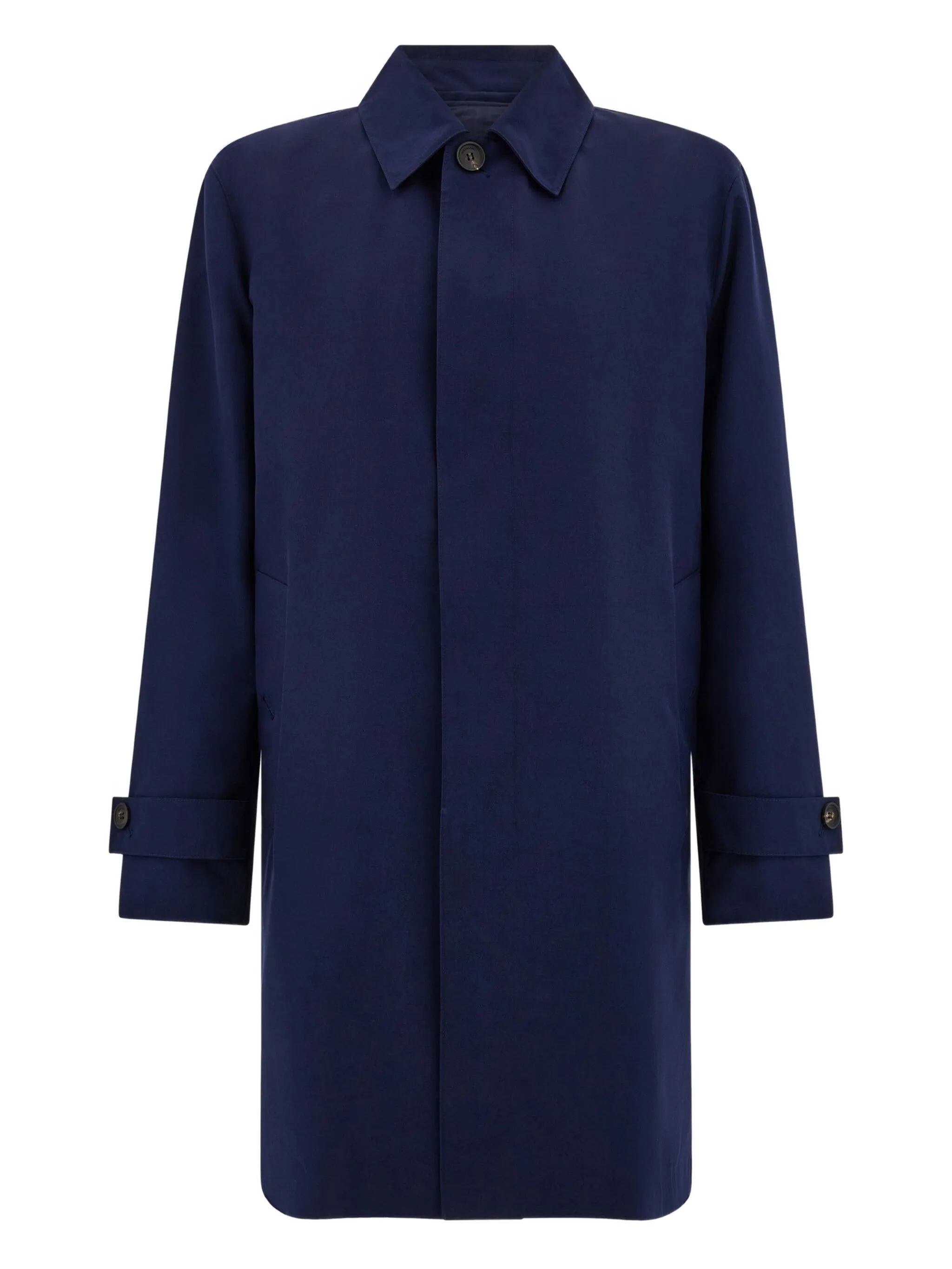 Тренч с ремешками на пуговицах Ferragamo, синий
Тренч с ремешками на пуговицах Ferragamo, синий