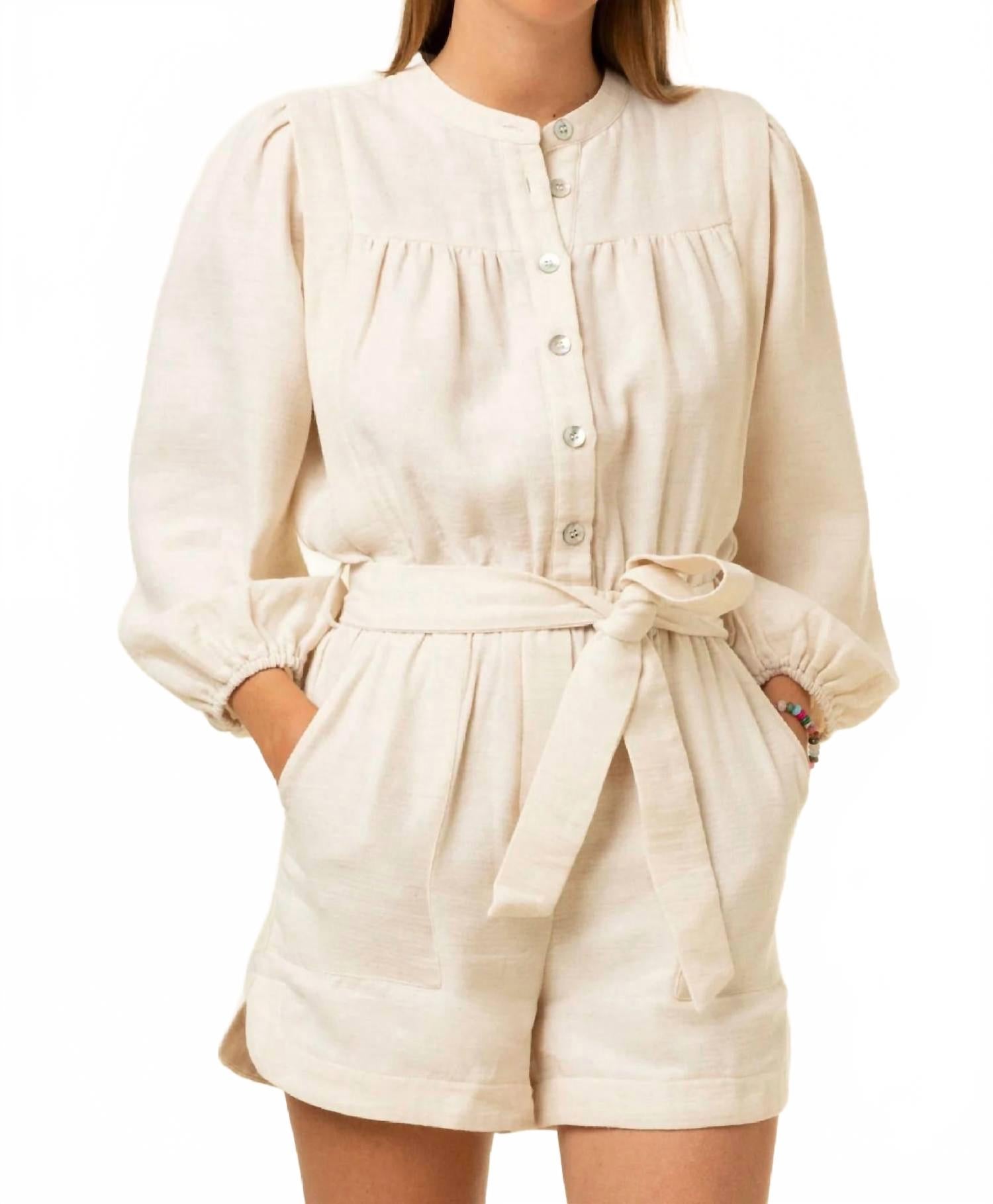 Париж Талия комбинезон в кремовом FRNCH
Париж Талия комбинезон в кремовом FRNCH