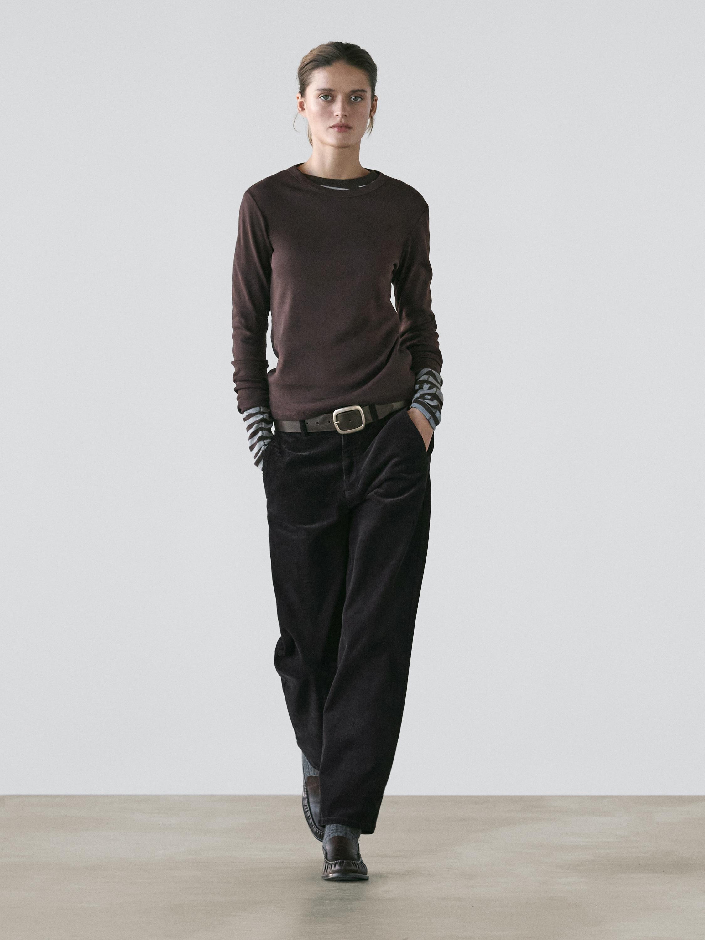 Меланжевая ребристая футболка с длинным рукавом Massimo Dutti, brown, Серый, Меланжевая ребристая футболка с длинным рукавом Massimo Dutti, brown
Меланжевая ребристая футболка с длинным рукавом Massimo Dutti, brown, Серый, Меланжевая ребристая футболка с длинным рукавом Massimo Dutti, brown