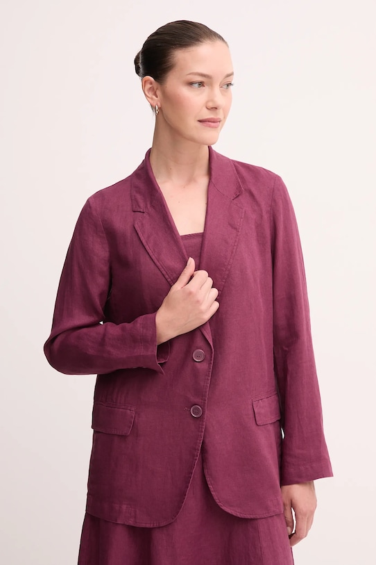 Льняной блейзер United Colors Of Benetton, бордовый
Льняной блейзер United Colors Of Benetton, бордовый