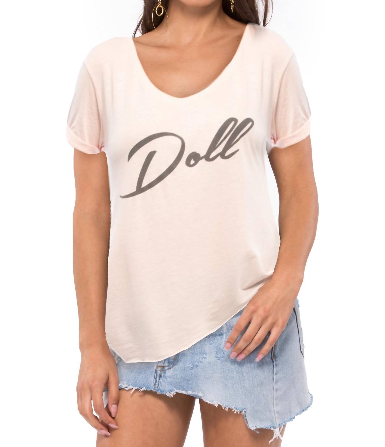 Футболка Valerie Doll с V-образным вырезом розового цвета South Parade, розовый
Футболка Valerie Doll с V-образным вырезом розового цвета South Parade, розовый