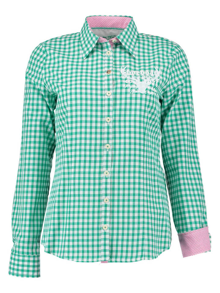 Традиционная блузка Пидара традиционного зеленого цвета OS-Trachten
Традиционная блузка Пидара традиционного зеленого цвета OS-Trachten