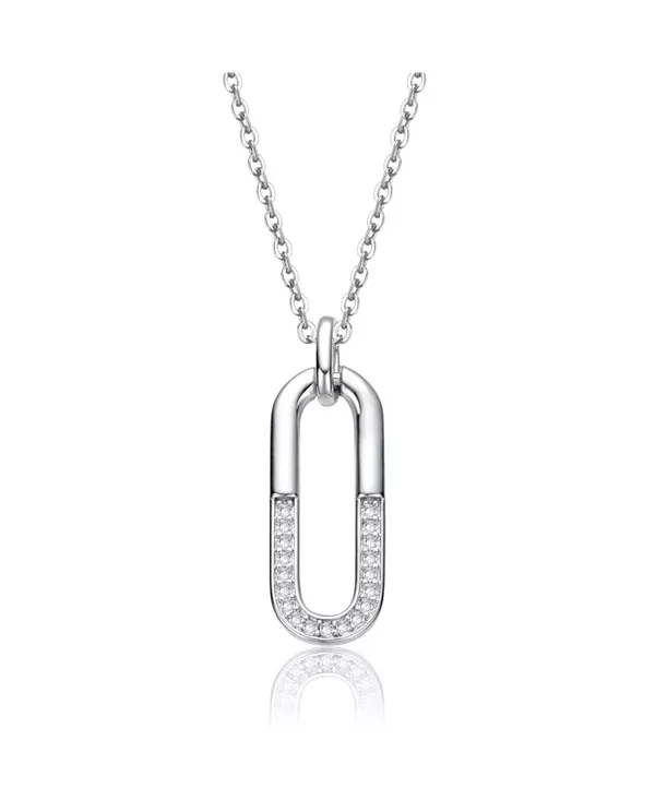 Ожерелье с геометрическим кулоном из стерлингового серебра с кубическим цирконием Genevive, silver
Ожерелье с геометрическим кулоном из стерлингового серебра с кубическим цирконием Genevive, silver