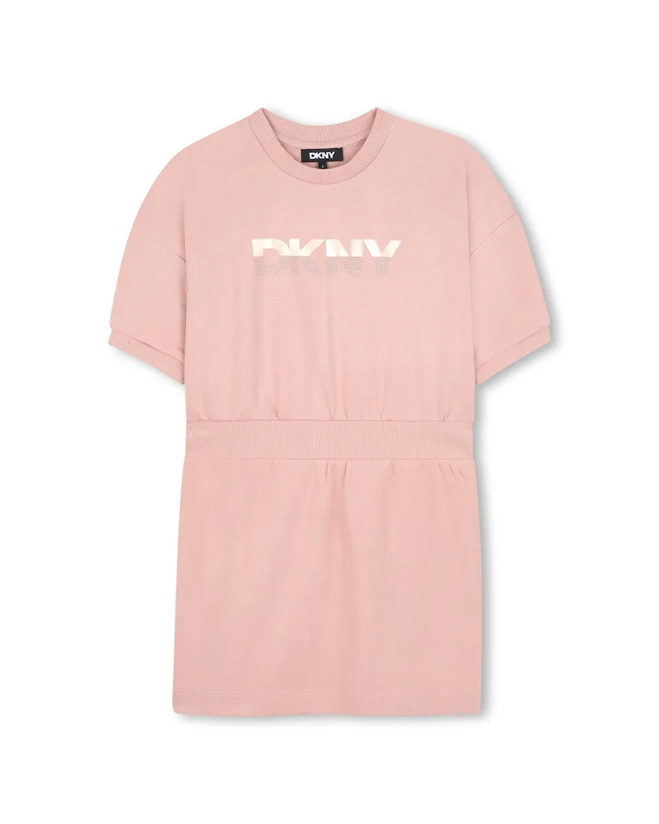 Детское платье с короткими рукавами DKNY, розовый
Детское платье с короткими рукавами DKNY, розовый