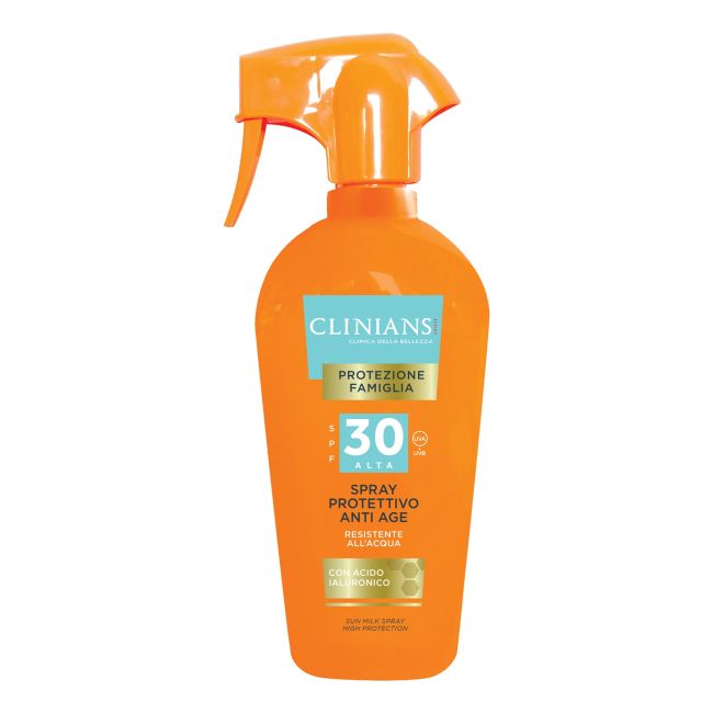 Spf 30 антивозрастной спрей солнцезащитное молочко для тела Clinians, 250 мл
Spf 30 антивозрастной спрей солнцезащитное молочко для тела Clinians, 250 мл