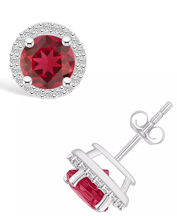 Серьги-Гвоздики с ореолом из выращенных в лаборатории рубинов (2 карата tw) и сапфиров (1/5 карата tw) из 10-каратного белого золота Macy'S, ruby
Серьги-Гвоздики с ореолом из выращенных в лаборатории рубинов (2 карата tw) и сапфиров (1/5 карата tw) из 10-каратного белого золота Macy'S, ruby