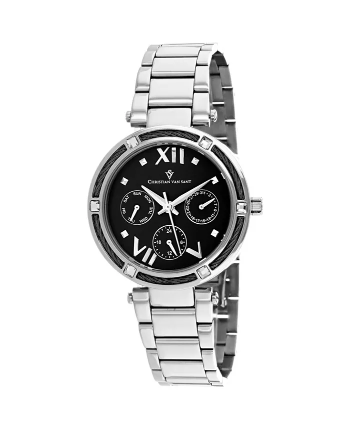 Женские часы Sienna с черным циферблатом - CV1820 Christian Van Sant, мультиколор
Женские часы Sienna с черным циферблатом - CV1820 Christian Van Sant, мультиколор