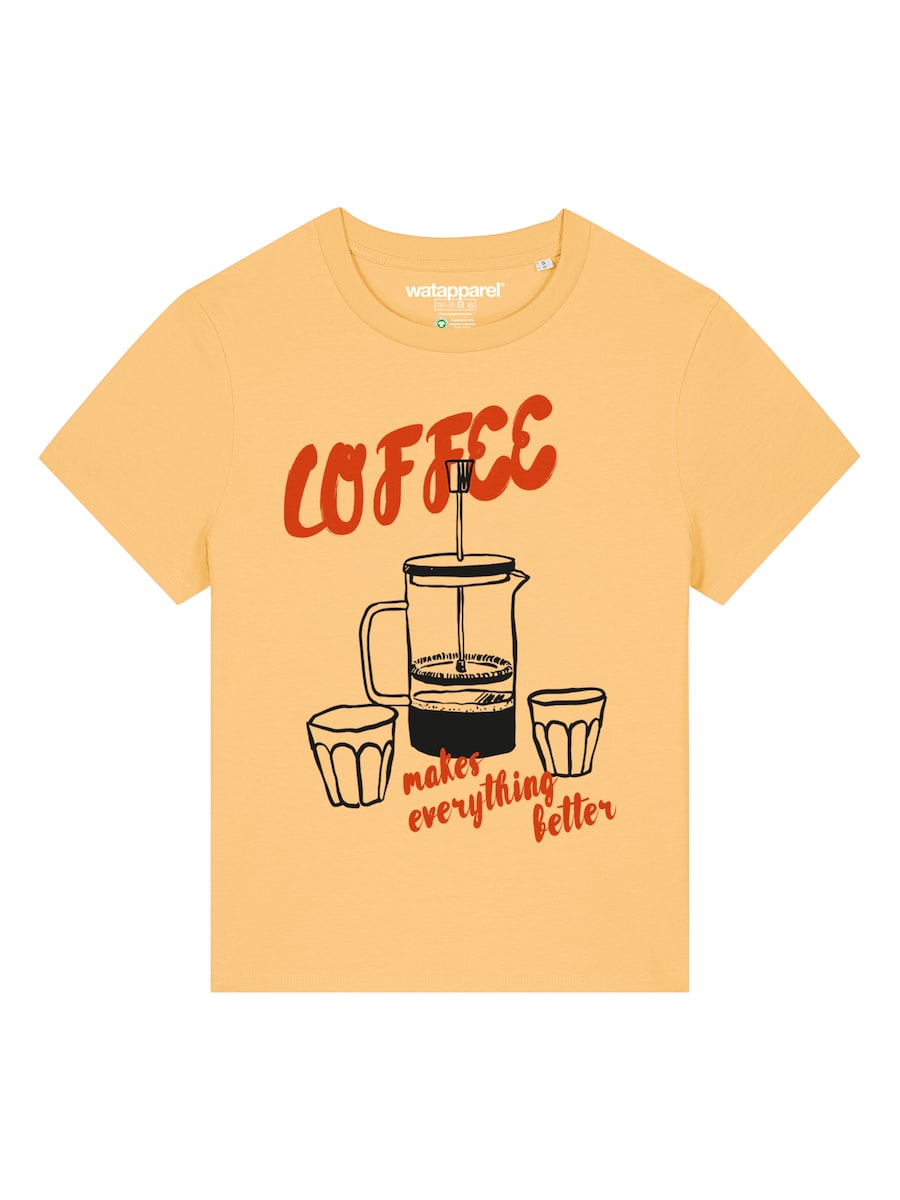 Рубашка Watapparel Coffee makes everything better, желтый
Рубашка Watapparel Coffee makes everything better, желтый