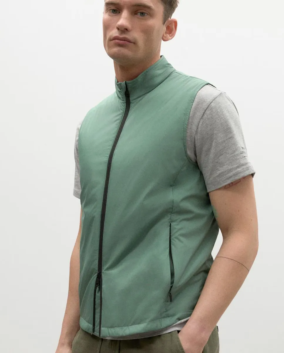 Мужская жилетка с застежкой-молнией и двумя карманами Ecoalf, зеленый
Мужская жилетка с застежкой-молнией и двумя карманами Ecoalf, зеленый