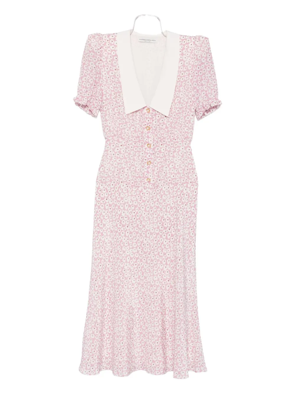 Платье миди с цветочным принтом Alessandra Rich, розовый
Платье миди с цветочным принтом Alessandra Rich, розовый