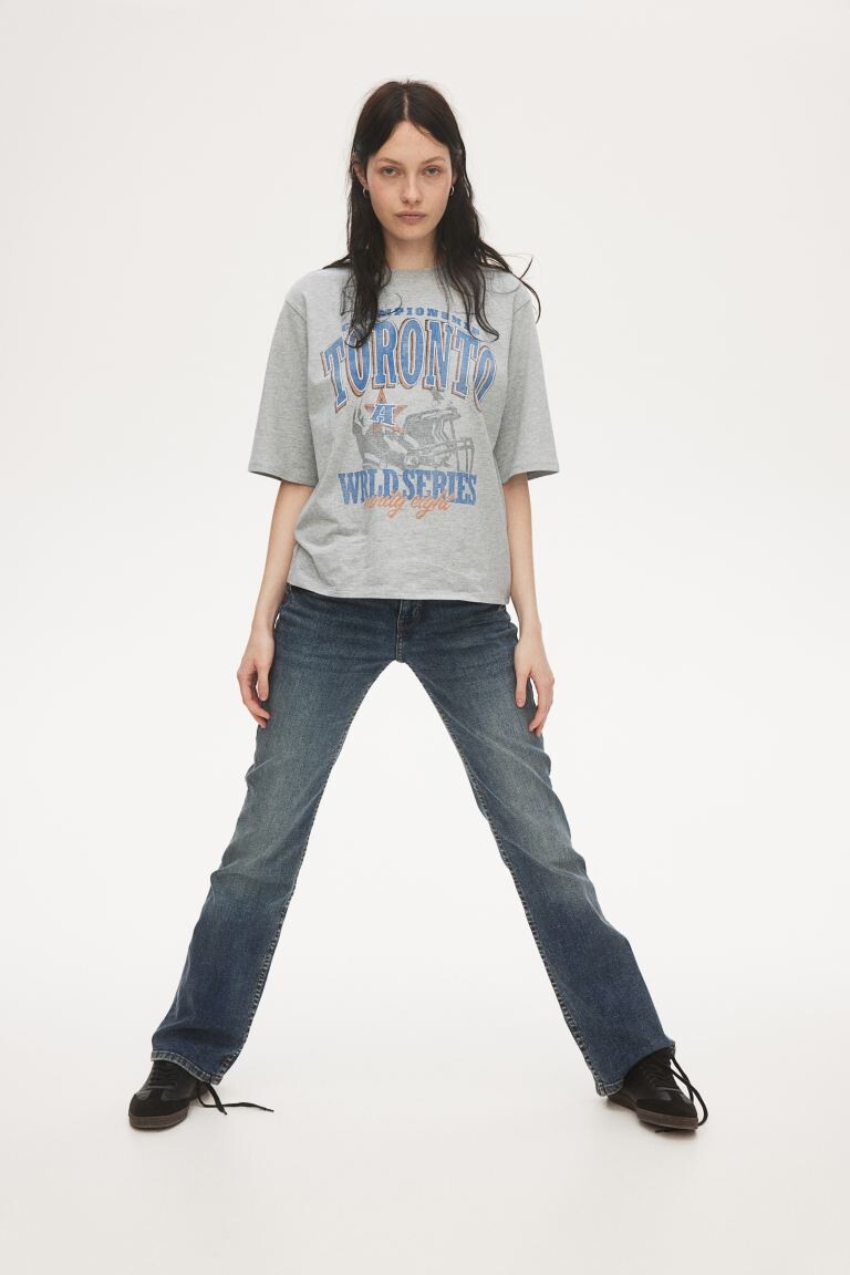 Футболка оверсайз H&M, серый
Футболка оверсайз H&M, серый