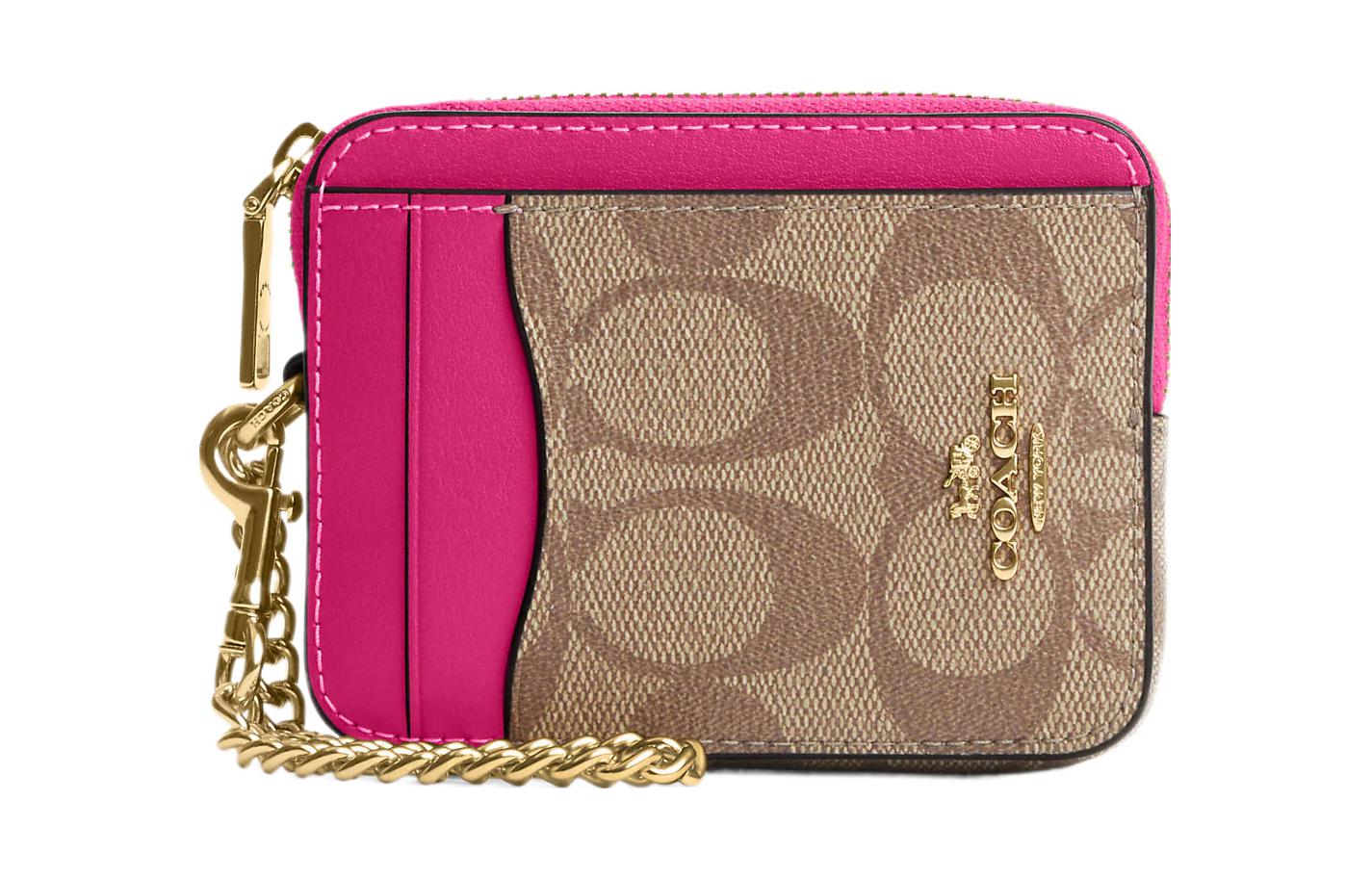 Чехол для карт из холста с кожаным держателем мини женский хаки и вишневый красный COACH
Чехол для карт из холста с кожаным держателем мини женский хаки и вишневый красный COACH