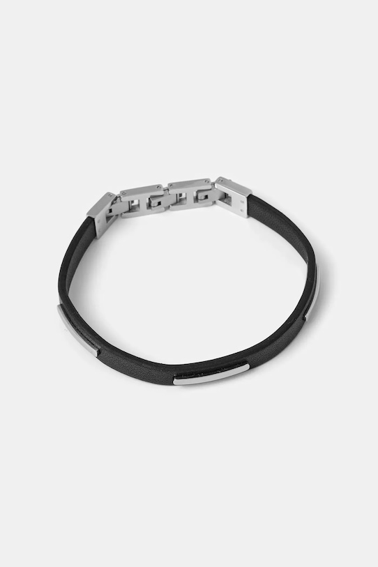 Кожаный браслет Trussardi, серебряный
Кожаный браслет Trussardi, серебряный