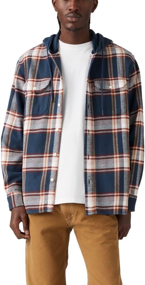 Мужская рабочая рубашка с капюшоном Levi's, (New) Gus Plaid Spellbound Blue
Мужская рабочая рубашка с капюшоном Levi's, (New) Gus Plaid Spellbound Blue