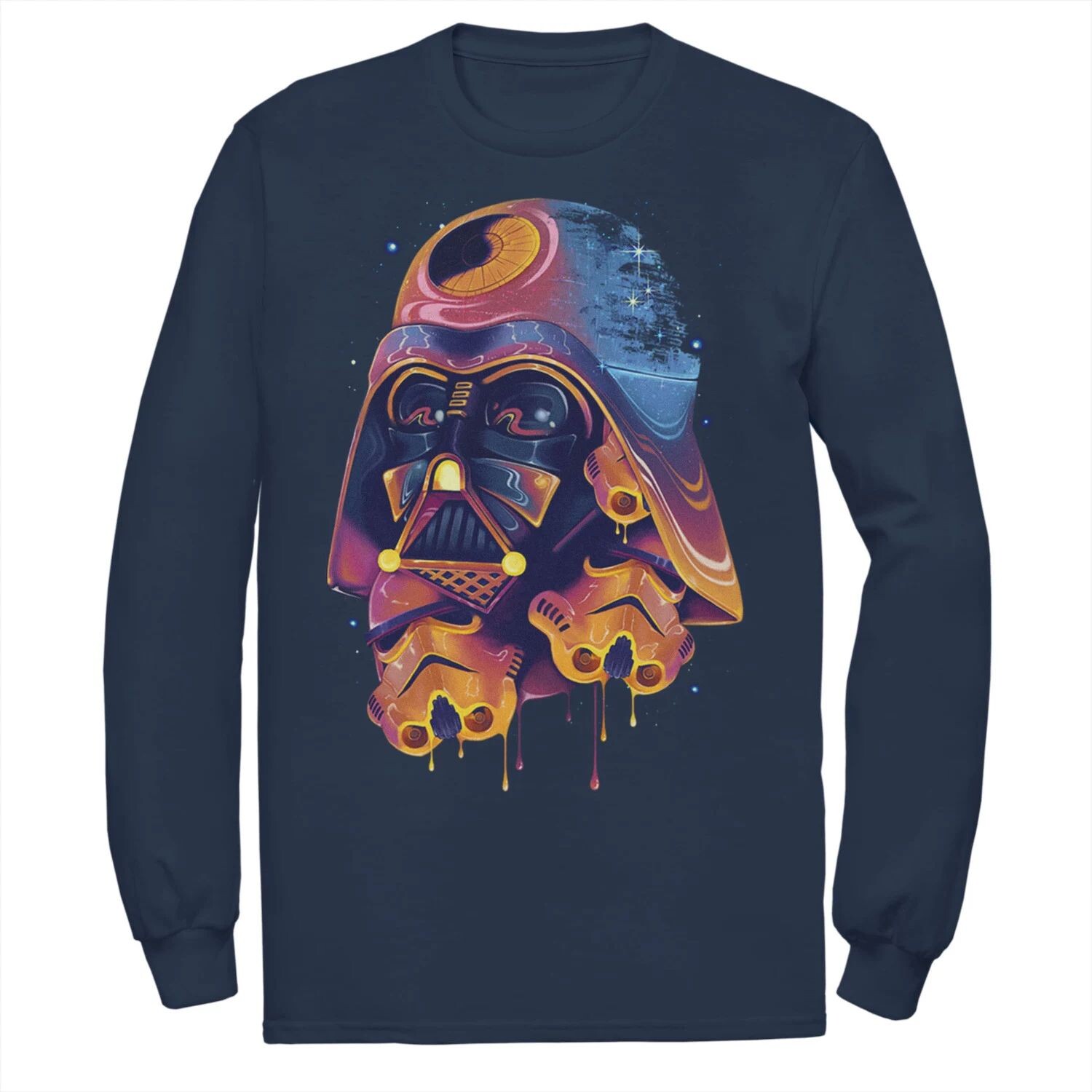 Мужская красочная футболка с коллажем Вейдера из расплавленного материала «Звездные войны» Star Wars
Мужская красочная футболка с коллажем Вейдера из расплавленного материала «Звездные войны» Star Wars