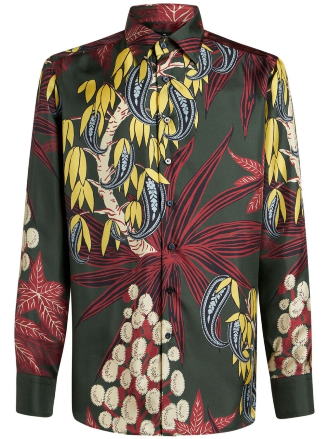 ETRO шелковая рубашка с принтом, зеленый
ETRO шелковая рубашка с принтом, зеленый