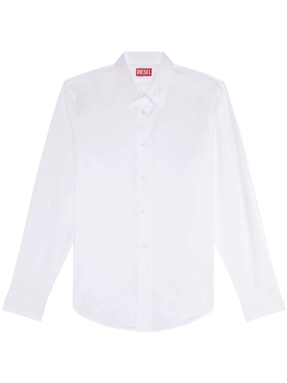 Рубашка S-Benny-CL с вышитым логотипом DIESEL, белый 
Рубашка S-Benny-CL с вышитым логотипом DIESEL, белый