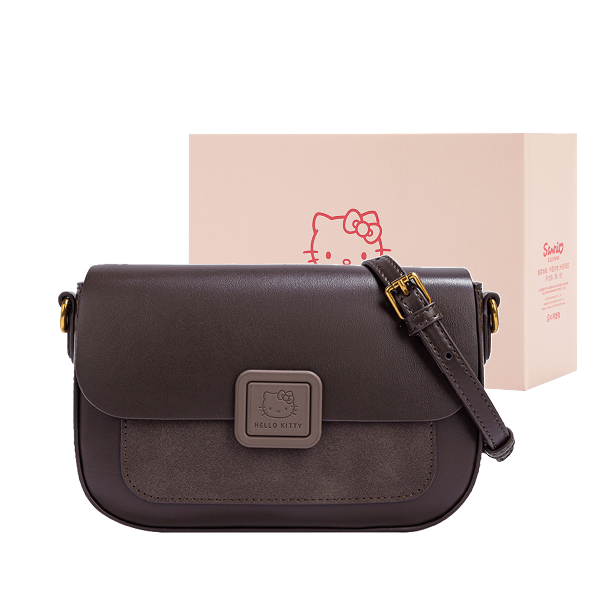 Sanrio Сумка через плечо из искусственной кожи, Coffee 
Sanrio Сумка через плечо из искусственной кожи, Coffee