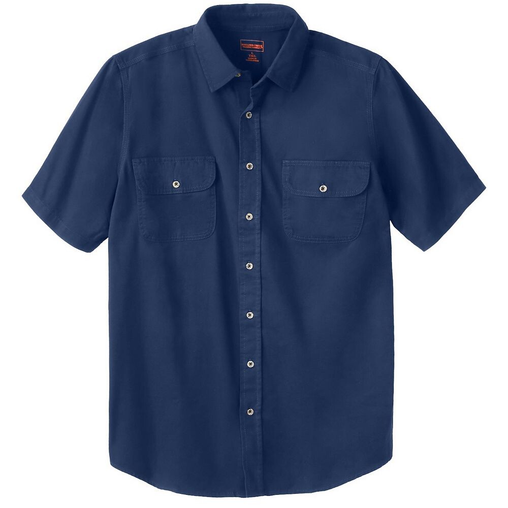 Мужская рубашка из денима и твила с короткими рукавами Boulder Creek Kingsize Big & Tall, темно-синий
Мужская рубашка из денима и твила с короткими рукавами Boulder Creek Kingsize Big & Tall, темно-синий