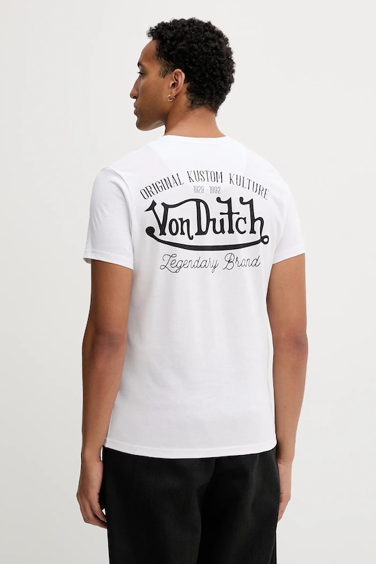 Хлопковая футболка Von Dutch, белый
Хлопковая футболка Von Dutch, белый