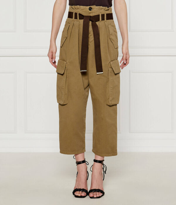 Штаны-карго женские Pinko свободные укороченные, зеленый
Штаны-карго женские Pinko свободные укороченные, зеленый