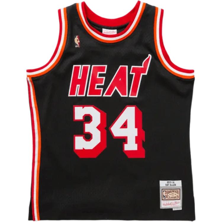 Аутентичная баскетбольная форма Hardwood Classics 'NBA Miami Heat 2013 14 Ray Allen' от Mitchell & Ness Mitchell Ness, черный/красный
Аутентичная баскетбольная форма Hardwood Classics 'NBA Miami Heat 2013 14 Ray Allen' от Mitchell & Ness Mitchell Ness, черный/красный