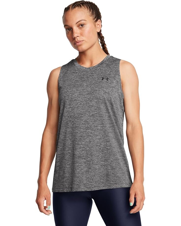 Топ Under Armour Tech Tank Twist, цвет Castlerock/Black
Топ Under Armour Tech Tank Twist, цвет Castlerock/Black