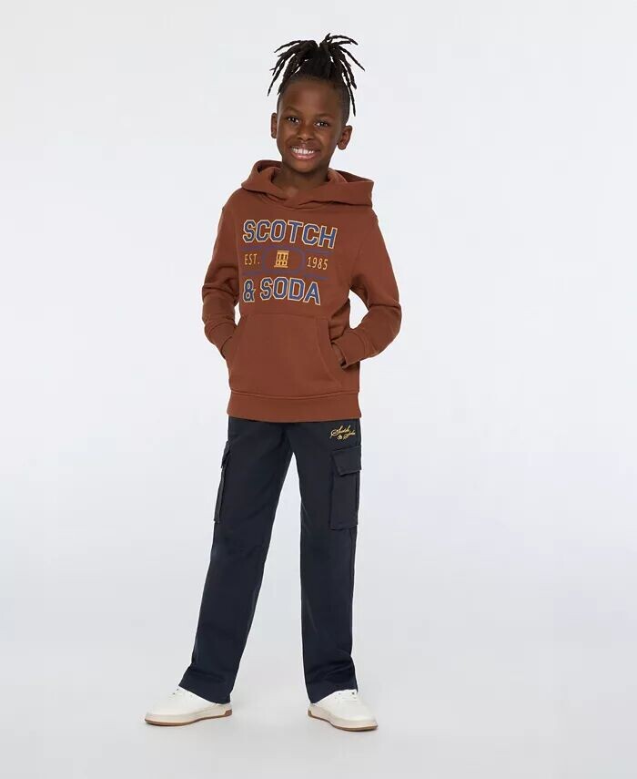 Брюки из эластичного хлопкового твила для больших мальчиков SCOTCH & SODA, черный
Брюки из эластичного хлопкового твила для больших мальчиков SCOTCH & SODA, черный