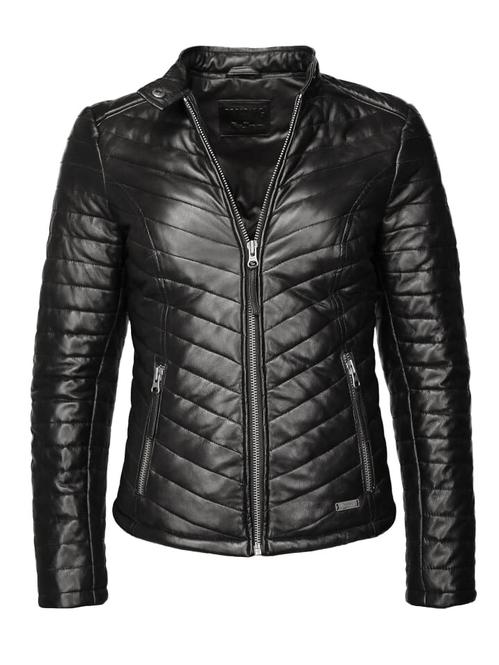 Кожаная куртка Mustang Henrietta, черный
Кожаная куртка Mustang Henrietta, черный