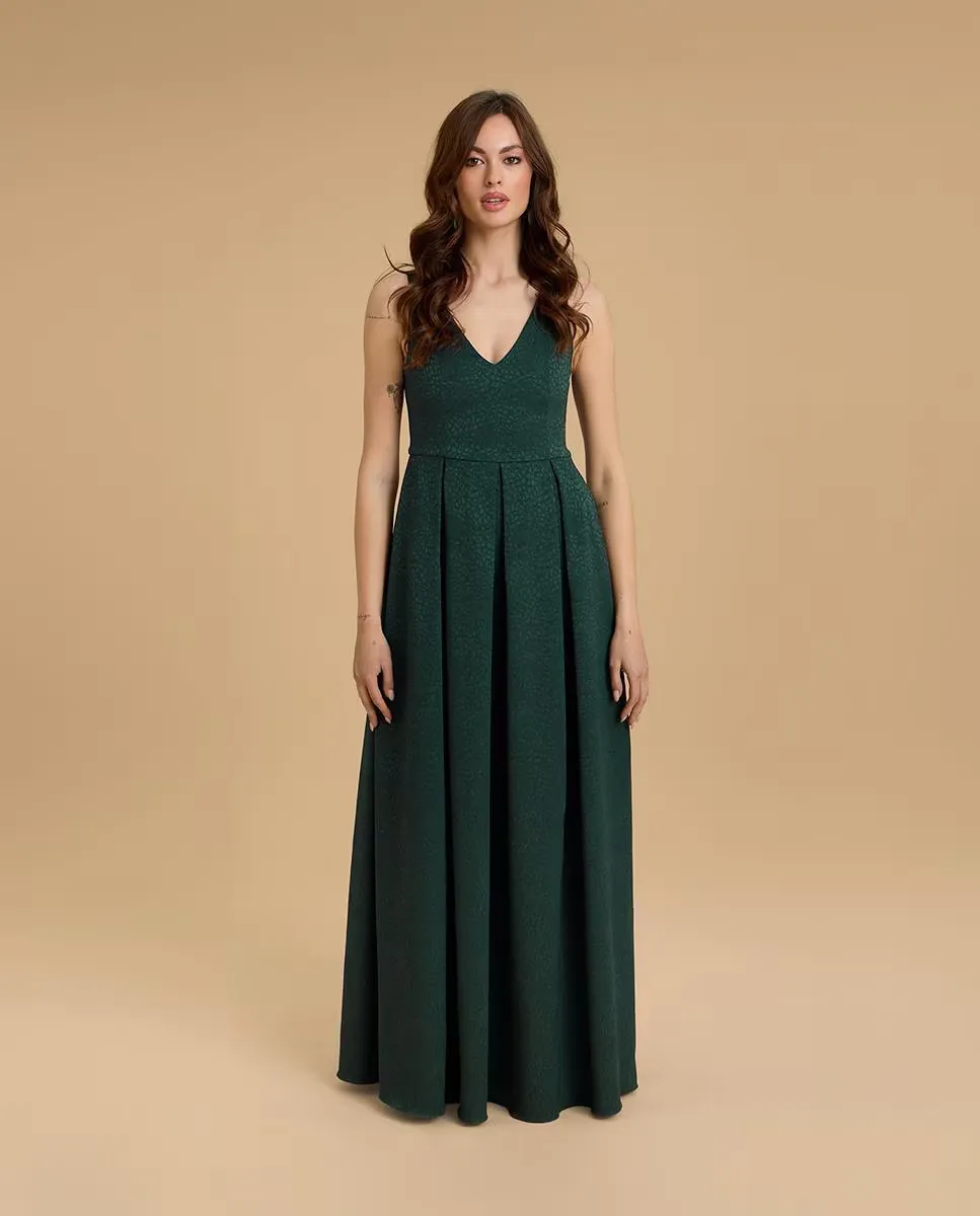 Длинное платье с карманами в юбке Veneno en la piel, зеленый
Длинное платье с карманами в юбке Veneno en la piel, зеленый