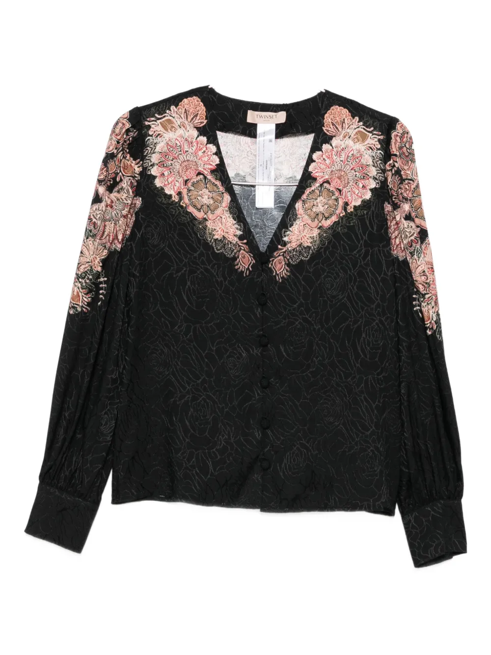 Рубашка из цветочного кружева Twinset, серый
Рубашка из цветочного кружева Twinset, серый