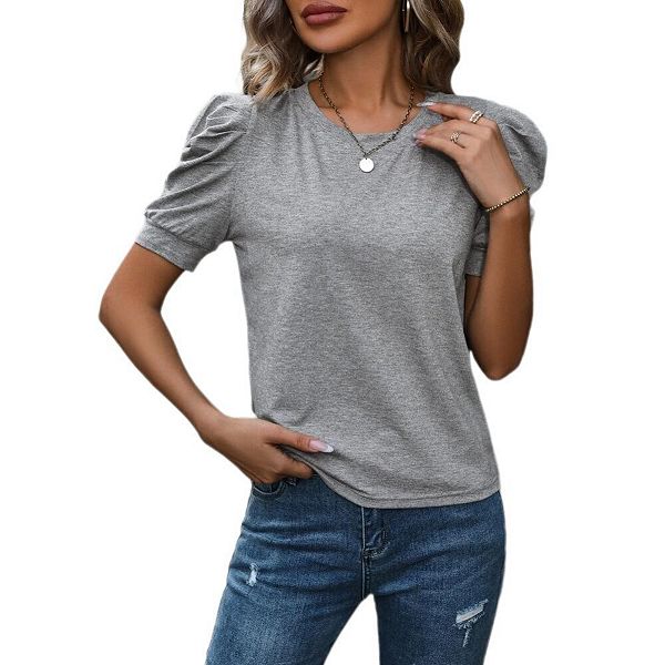 Женская футболка с коротким рукавом и круглым вырезом Yesfashion, Grey
Женская футболка с коротким рукавом и круглым вырезом Yesfashion, Grey