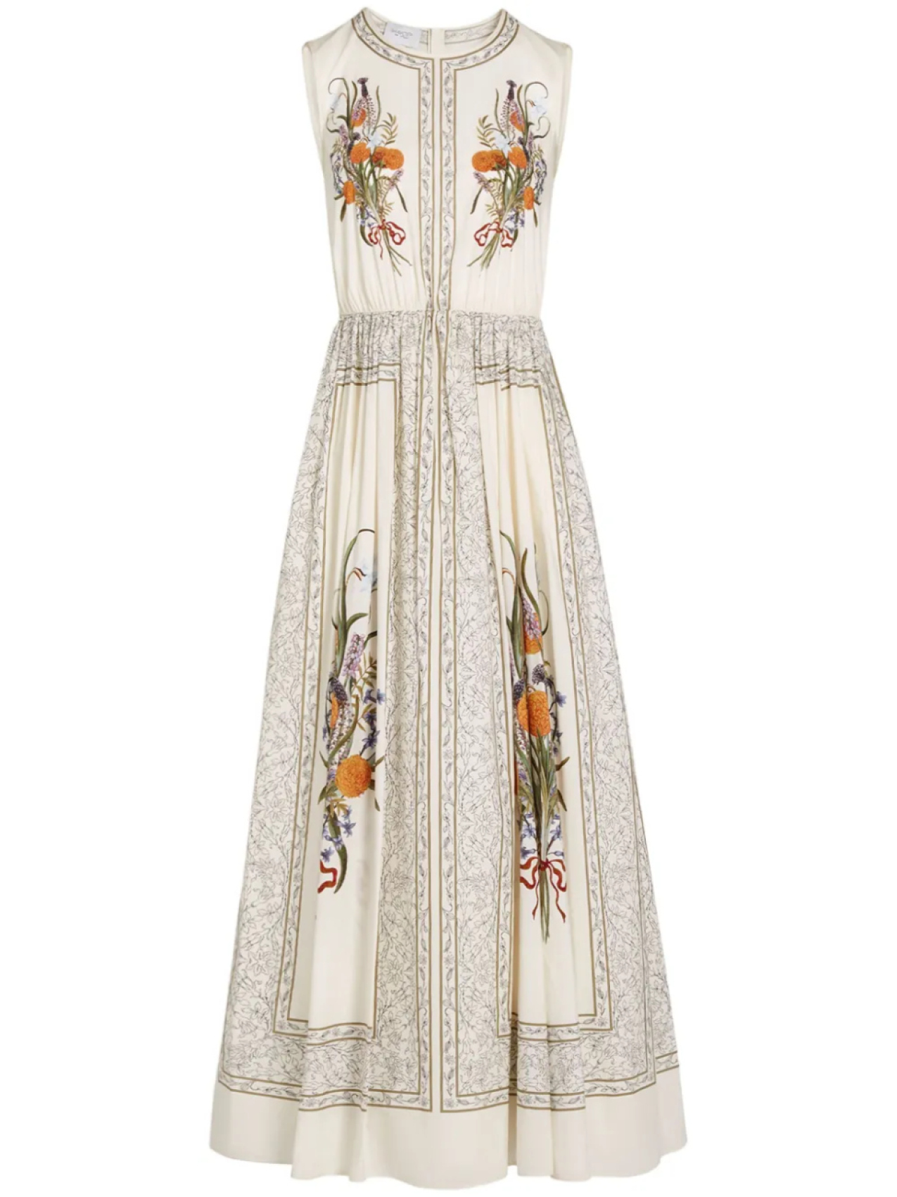 Giambattista Valli поплиновое платье с принтом Marigold Bouquets, белый
Giambattista Valli поплиновое платье с принтом Marigold Bouquets, белый