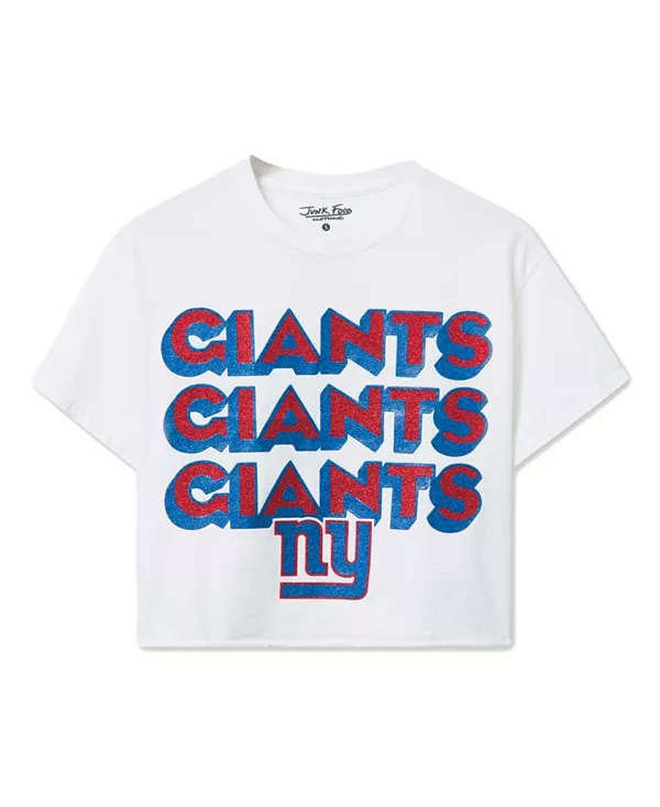 Женская футболка NFL New York Giants с повторяющимся рисунком и блестками в стиле блошиного рынка. Junk Food Clothing, белый
Женская футболка NFL New York Giants с повторяющимся рисунком и блестками в стиле блошиного рынка. Junk Food Clothing, белый