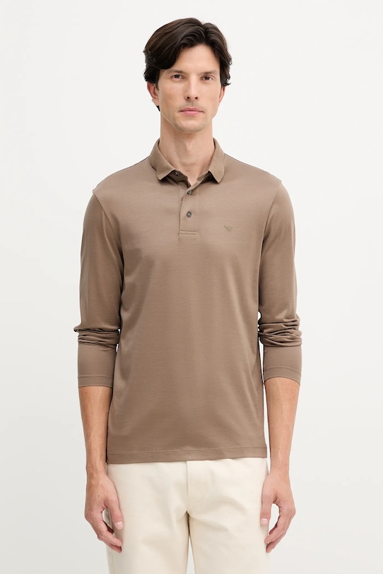 Лонгслив Emporio Armani, коричневый
Лонгслив Emporio Armani, коричневый