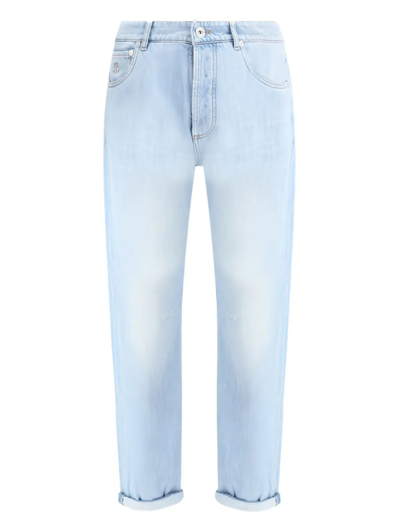 Джинсы из хлопка Brunello Cucinelli, синий 
Джинсы из хлопка Brunello Cucinelli, синий