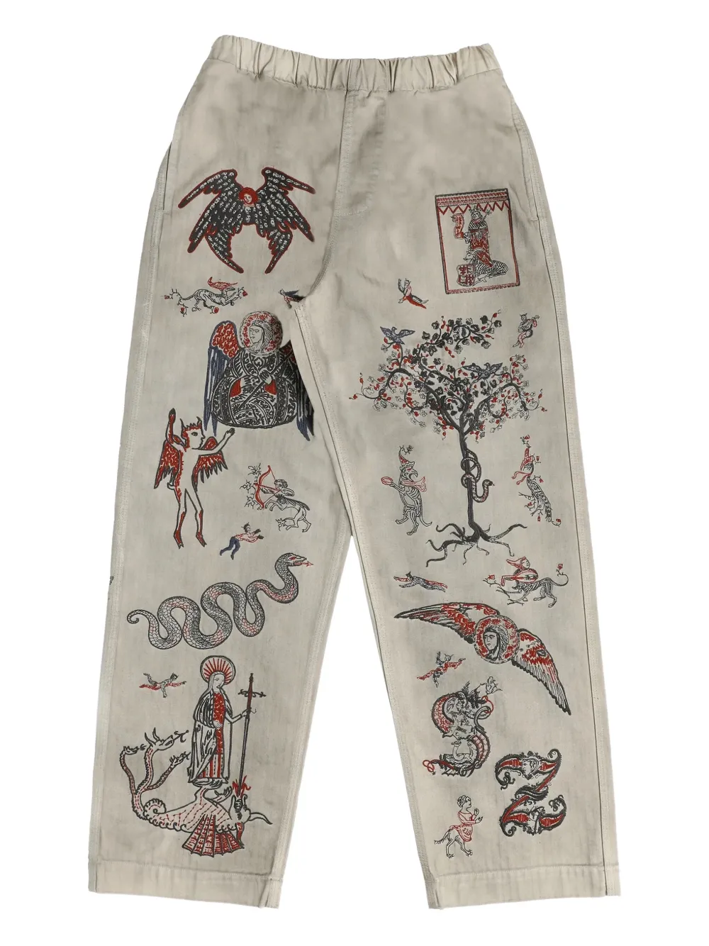 Брюки с средневековым принтом Samuel Zelig, серый
Брюки с средневековым принтом Samuel Zelig, серый