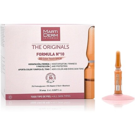 The Original Formula #10 Hd Color Touch Spf 30, 30 ампул, Martiderm
The Original Formula #10 Hd Color Touch Spf 30, 30 ампул, Martiderm