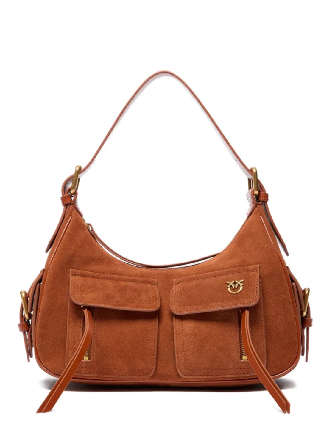 Сумка через плечо из замши PINKO, коричневый
Сумка через плечо из замши PINKO, коричневый