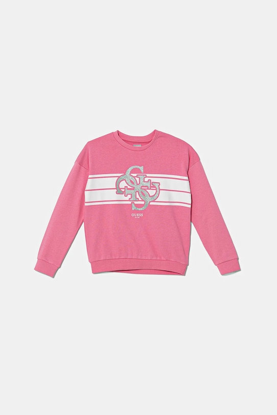 Детская хлопковая толстовка Guess, розовый
Детская хлопковая толстовка Guess, розовый