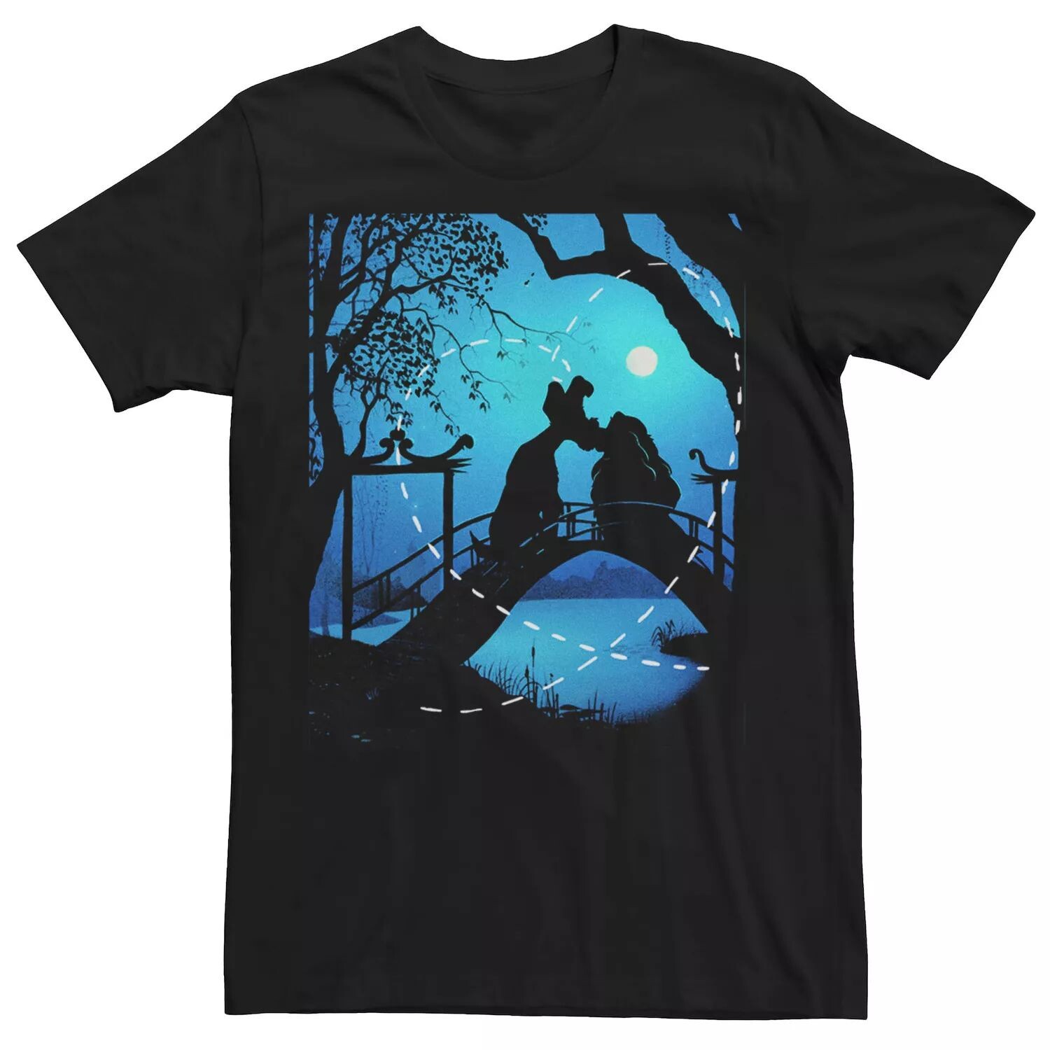 Мужская футболка с силуэтом Lady And The Tramp Bridge Disney
Мужская футболка с силуэтом Lady And The Tramp Bridge Disney