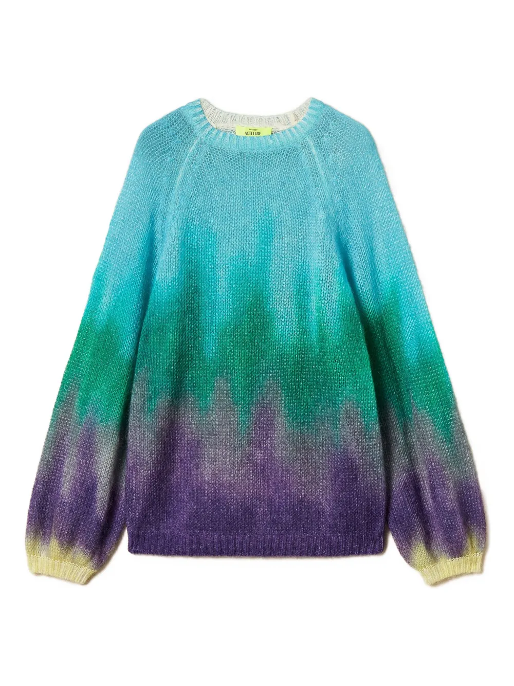 Свитер с принтом "выцветание" Twinset, синий
Свитер с принтом "выцветание" Twinset, синий