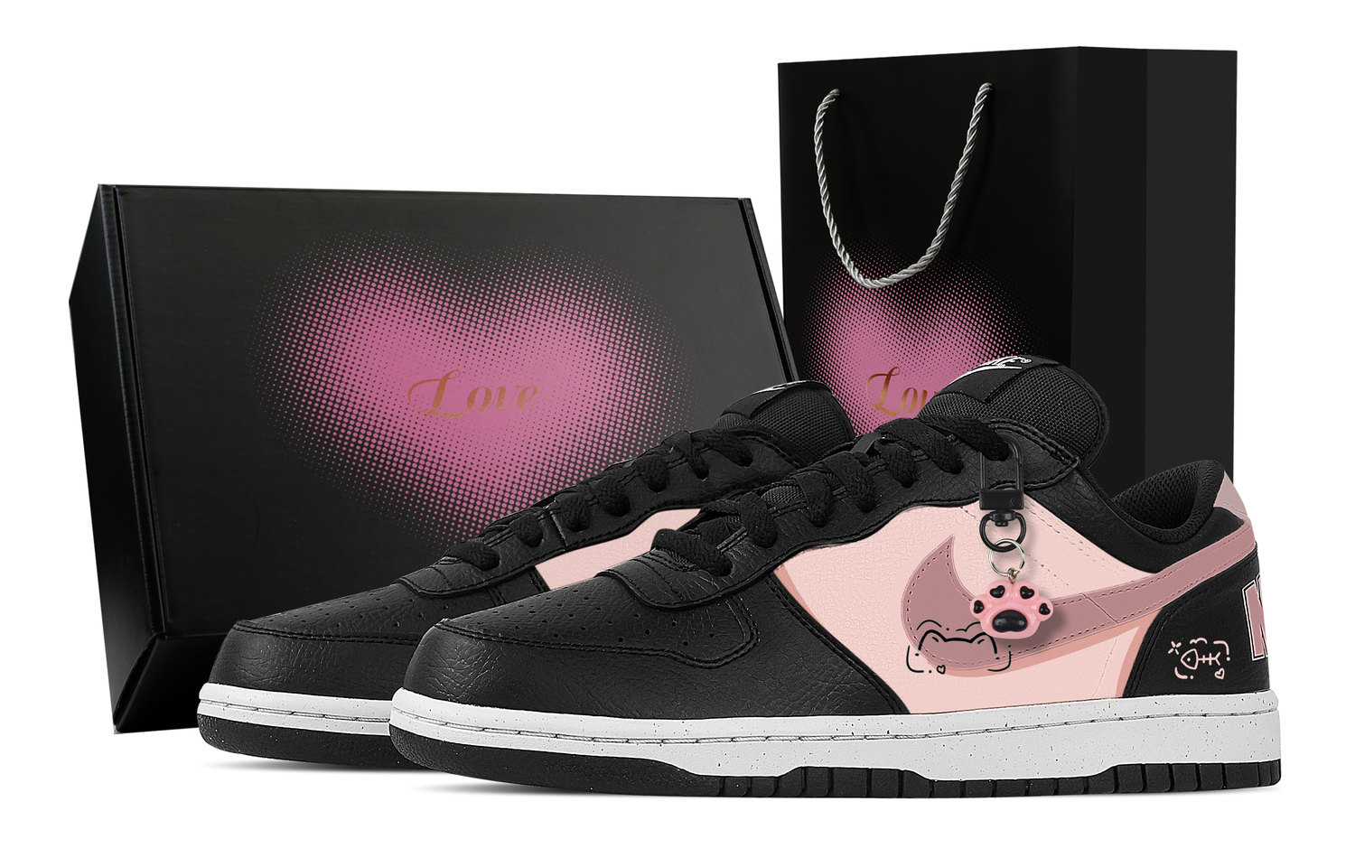 Nike Кроссовки для скейтбординга мужские low top, устойчивые к истиранию, дышащие, розово-черные
Nike Кроссовки для скейтбординга мужские low top, устойчивые к истиранию, дышащие, розово-черные