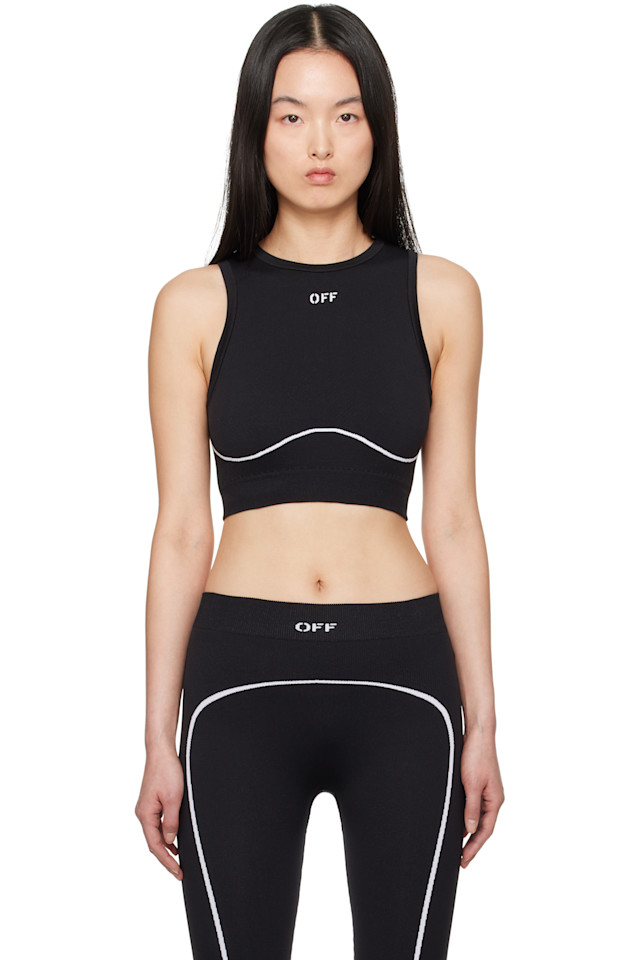 Беспанельный спортивный бра Stamp Off-White, черный
Беспанельный спортивный бра Stamp Off-White, черный