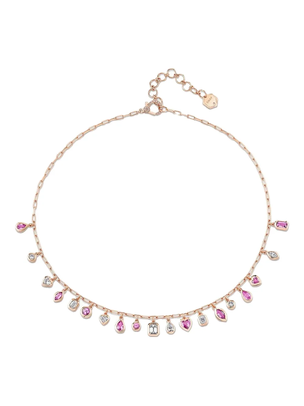 Колье из розового золота с бриллиантами и сапфирами SHAY, розовый
Колье из розового золота с бриллиантами и сапфирами SHAY, розовый