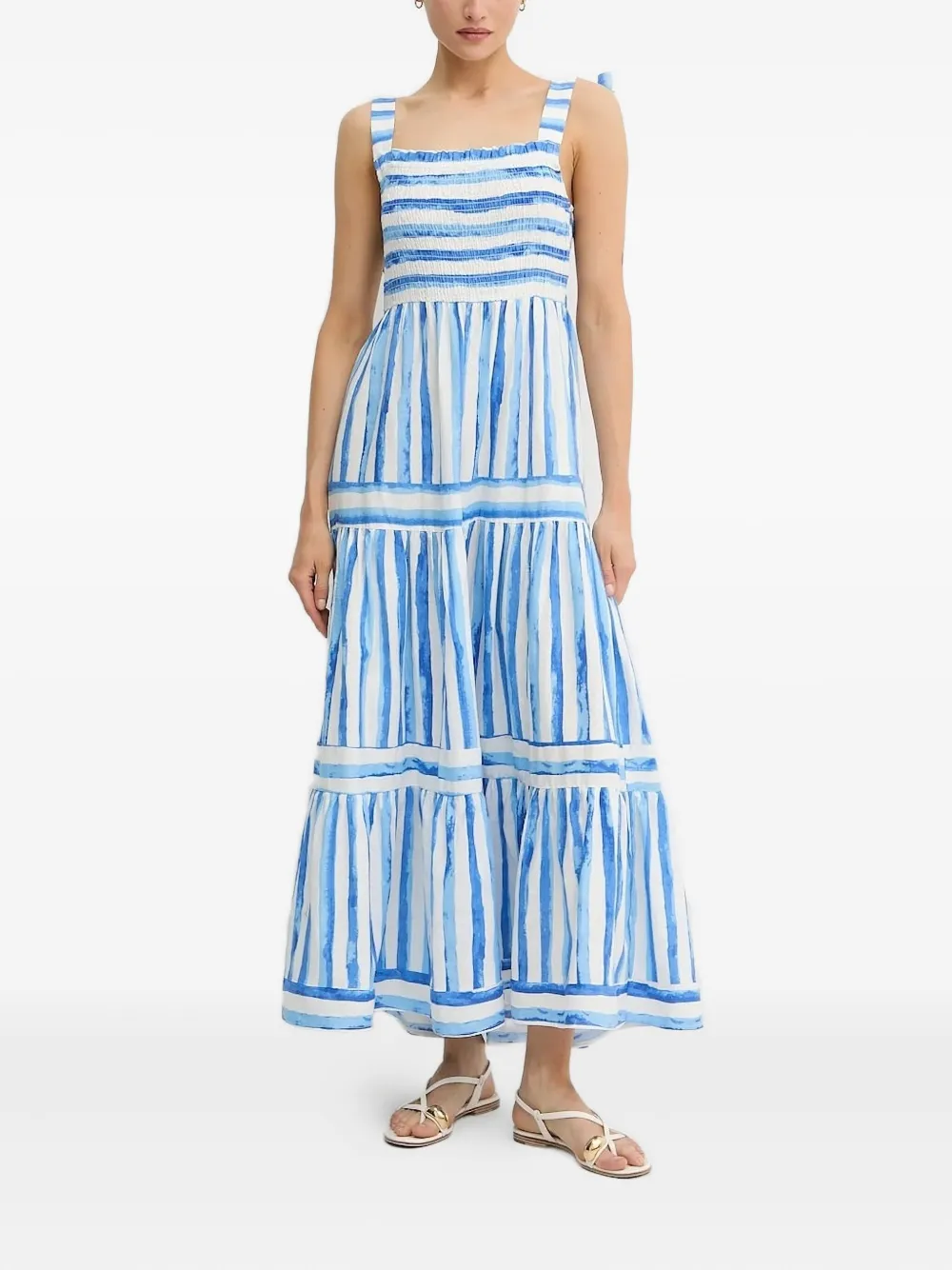 Платье миди в полоску Pedro Del Hierro, белый
Платье миди в полоску Pedro Del Hierro, белый