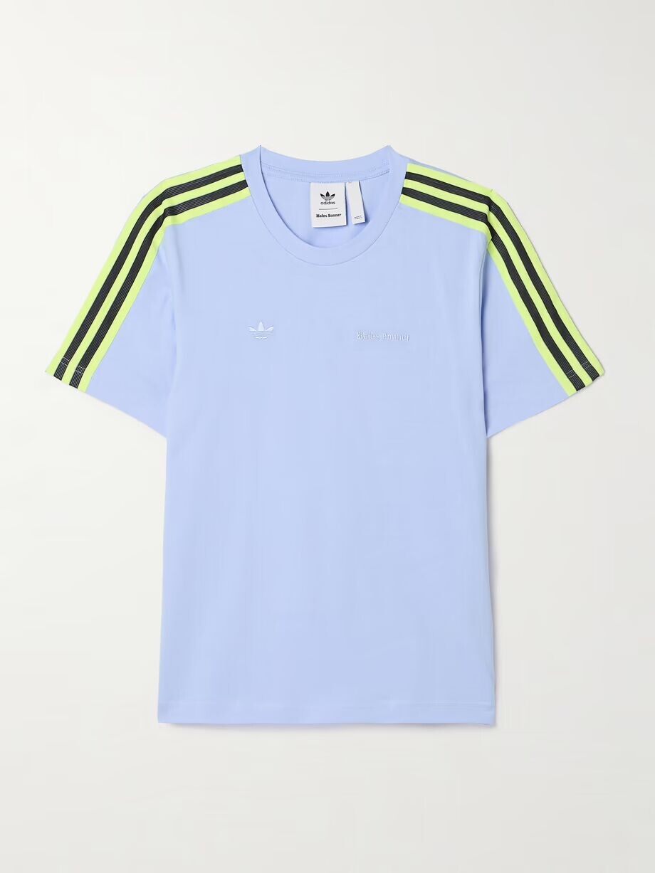 Футболка Wales Bonner из джерси из органического хлопка с лямкой Adidas Originals, синий 
Футболка Wales Bonner из джерси из органического хлопка с лямкой Adidas Originals, синий