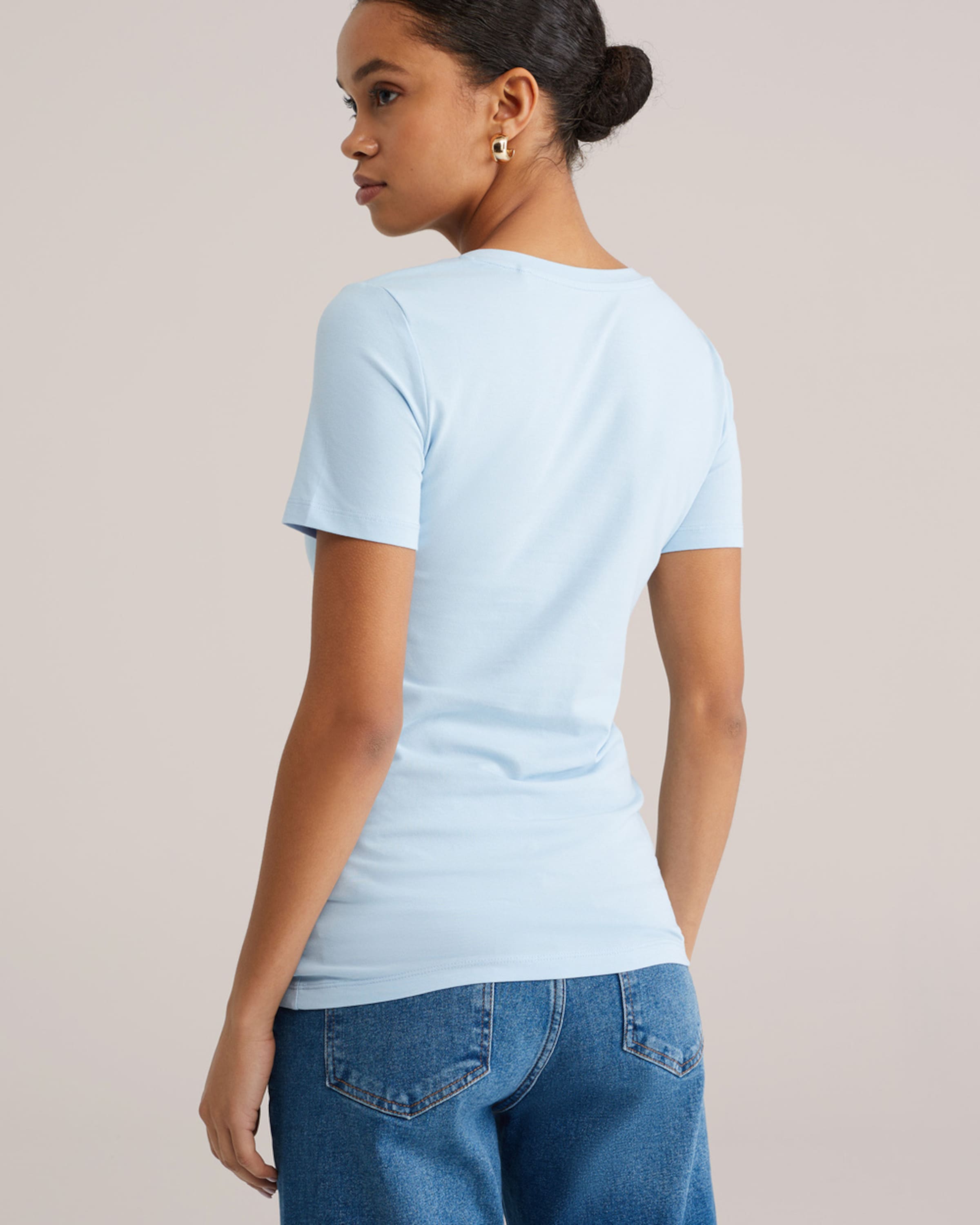 WE Fashion Футболка в пастельно-голубом цвете, Синий, WE Fashion Футболка в пастельно-голубом цвете
WE Fashion Футболка в пастельно-голубом цвете, Синий, WE Fashion Футболка в пастельно-голубом цвете